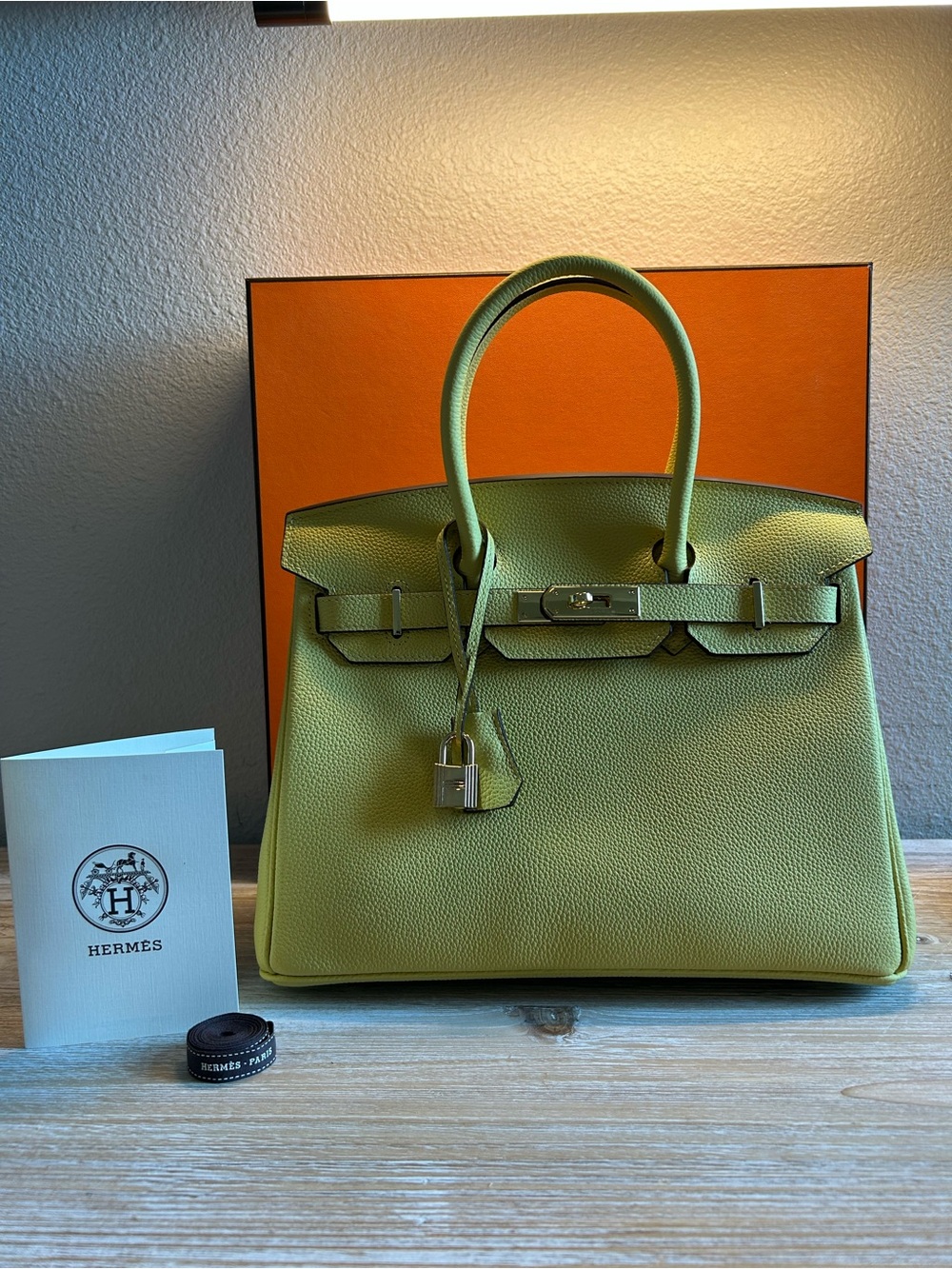 Birkin 30 in Yellow